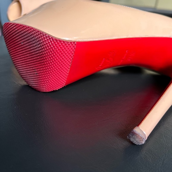 AUTHENTIC Christian Louboutin Highness 160 Nude Patent - Picture 4 of 7